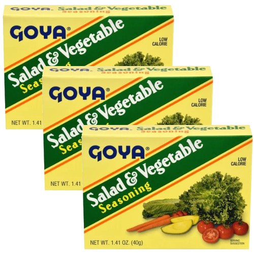 Goya Salad And Vegetable Seasoning 1.41 Oz Pack of 3